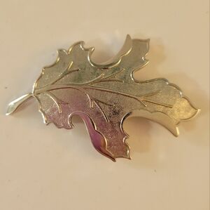 Hope Chest Maple Leaf Brooch Textured